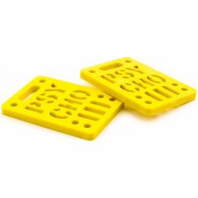 1/4" Shock Psycho Hardware Truck Risers - Yellow