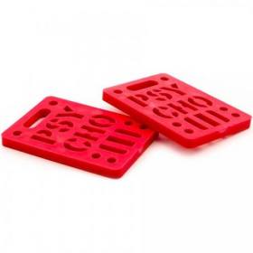 1/4" Shock Psycho Hardware Truck Risers - Red