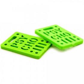 1/4" Shock Psycho Hardware Truck Risers - Green