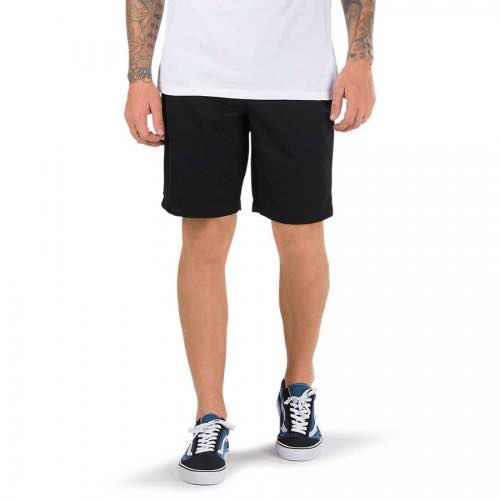 vans black nylon active shorts