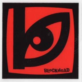 Blockhead Eye Sticker - 3" x 3" Assorted Colors