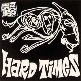 Blockhead Hard Times Sticker - 3" x 3" Assorted Colors