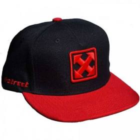 H-Street Mark Logo 6-Panel Custom Snapback Hat - Black/Red