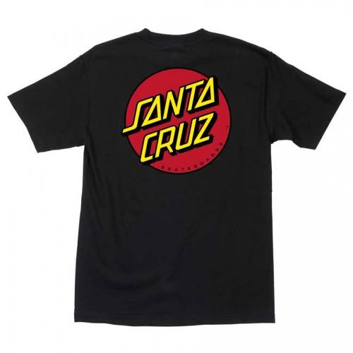 Santa Cruz Classic Dot T-Shirt - Black | SoCal Skateshop