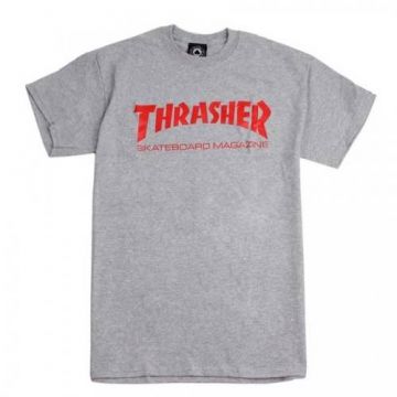 Thrasher Magazine Cover Logo T-Shirt - Ash Grey | SoCal Skateshop