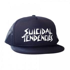 Suicidal Tendencies OG Possessed Flip Mesh Trucker Hat - Navy Blue