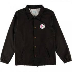 Enjoi Stardust Panda Windbreaker Coaches Jacket - Black