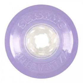 77mm 79a Seismic Speed Vents Longboard Wheels - Translucent Purple
