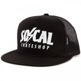 Socal Bolt Logo Mesh Trucker Hat - Black