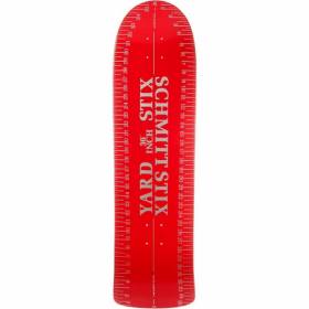 9.375x35.625 Schmitt Stix Yard Stick Re-Issue Deck - Red/Silver
