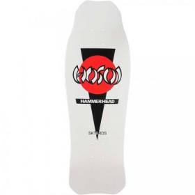 10.25x31 Hosoi Hammerhead Double Kick Deck - White Dip