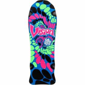 10x30 Vision Hippie Stick Re-Issue Deck - Black Dip