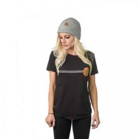 Santa Cruz Women's Classic Dot Fitted T-Shirt - Black