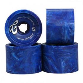 70mm 80a Cadillac Cruisers Longboard Wheels - Blue Marble