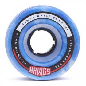 63mm 78a Hawgs Fatty Cruiser Wheels - Grey/White Swirl