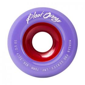 70mm 82a Blood Orange Liam Morgan Longboard Slide Wheels - Lavender