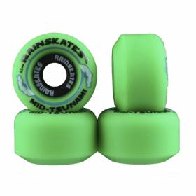 62mm 95a Rain Skates Tsunami Single Conical Wheels - Green
