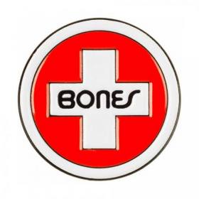 Bones Bearings Swiss Circle Lapel Pin - 1"