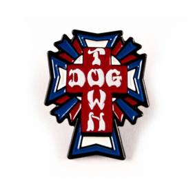 Dogtown Cross Logo USA Enamel Pin - 1.25" Tall