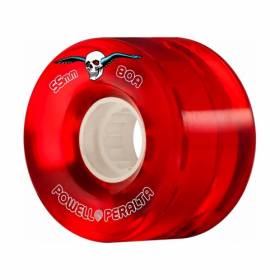 55mm 80a Powell Peralta Clear Cruiser Wheels - Red