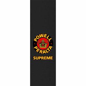 9x33 Powell Peralta Premium Printed Black Griptape - Supreme
