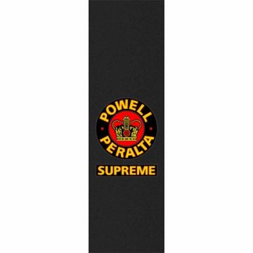 Powell Peralta Premium Printed Black Griptape Supreme 9x33