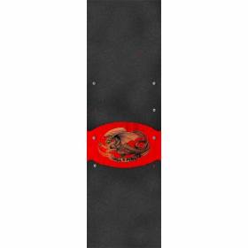 9x33 Powell Peralta Premium Printed Black Griptape - Oval Dragon