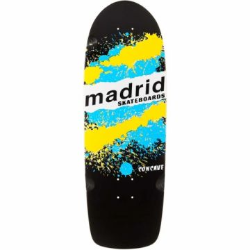 Madrid Explosion 1983 Re-Issue Deck - Black/Blue/Yellow 9.75x30