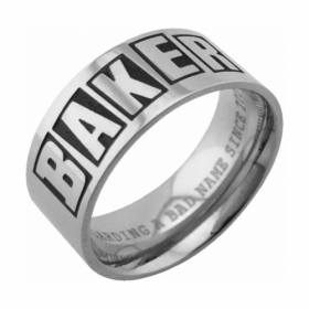 Baker Brand Logo Ring - Silver