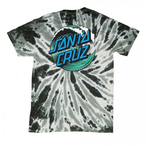 Santa Cruz Wave Dot Blue Tie Dye T-Shirt