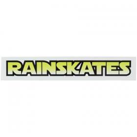 Rain Skates Wheels Logo Sticker - 7.75" x 1.25"