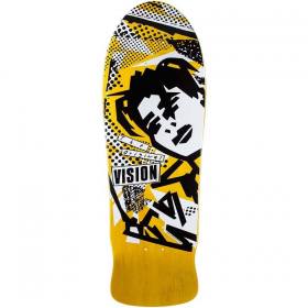 10x30.25 Vision Old School Gonz Concave Re-Issue Deck - Yellow Stain