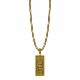 Baker Curb Wax Gold Necklace