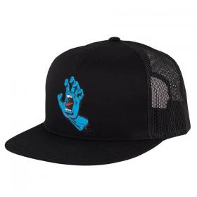Santa Cruz Screaming Hand High Profile Mesh Trucker Hat - Black