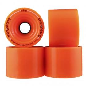 75mm 80a Orangatang In Heat Longboard Wheels - Orange