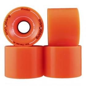 70mm 80a Orangatang 4President Freeride Longboard Wheels - Orange