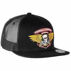 Powell Peralta Winged Ripper Mesh Trucker Hat - Black