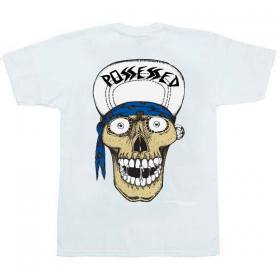 Suicidal Skates Punk Skull T-Shirt - White/White Hat