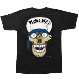 Suicidal Skates Punk Skull T-Shirt - Black/White Hat