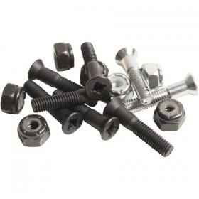 1" Universal Enjoi Gender Bender Hardware  - Black/Silver