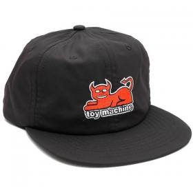 Toy Machine Devil Cat Unstructured Snapback Hat - Black