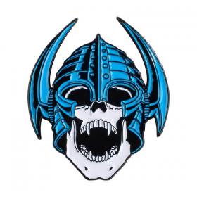 Powell Peralta Per Welinder Nordic Skull Lapel Pin - Blue 1.25"