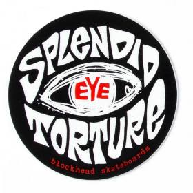 Blockhead Splendid Eye Torture Sticker - Assorted Colors
