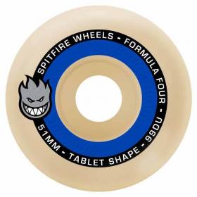 54mm 99a Spitfire Formula Four Tablets Wheels - Natural