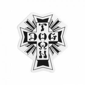 Dogtown Cross Logo Die-Cut Sticker - Black & White 12"