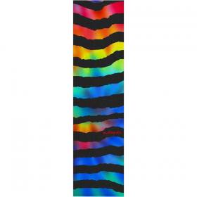 9x33 Powell Peralta Premium Printed Black Griptape - Rainbow Rip