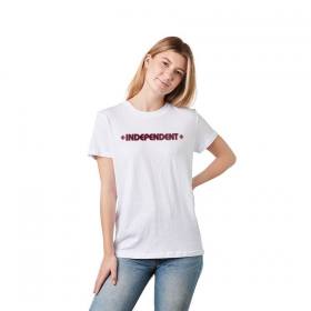 Independent Trucks Bar/Cross Boyfriend Womens T-Shirt - White