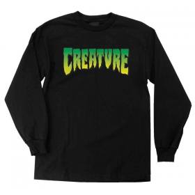 Creature Logo Long Sleeve T-Shirt - Black