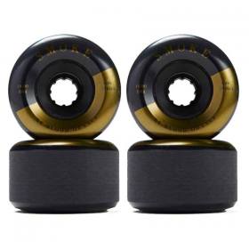 60mm 84a Blood Orange Smoke Wheels - Black