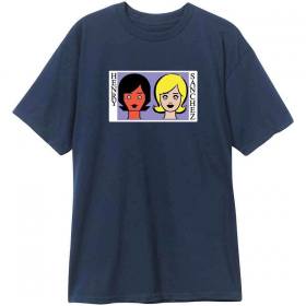Blind Heritage Henry Sanchez Two Girls T-Shirt - Navy Blue
